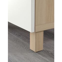 Tumba pentru TV Ikea Besta cu sertare 120x42x48 (Aspect Stejar Antichizat/Lappviken Alb) Thumb
