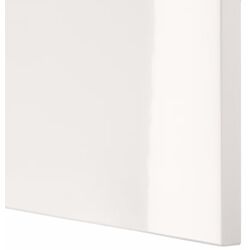 Тумба РТВ Ikea Besta/Selsviken 180x42x38 (Имитация Состаренного Дуба/Блестящий Белый) Thumb