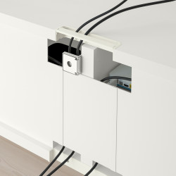 Тумба РТВ Ikea Besta/Selsviken 180x42x39 (Белый глянцевый) Thumb
