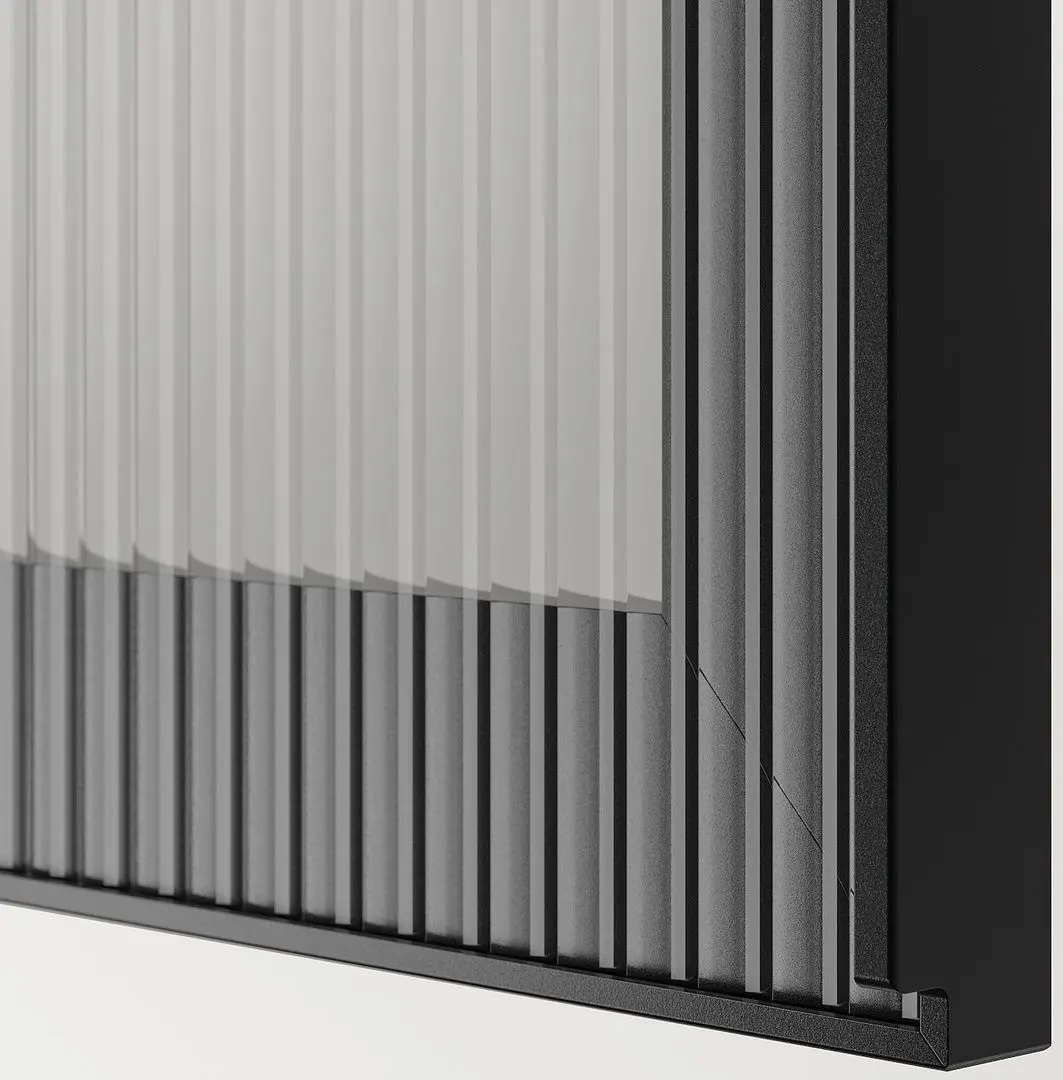 Тумба РТВ Ikea Besta/Vasterviken/Fallsvik c нажимными направляющими 180x42x74 (Белый/Антрацит)