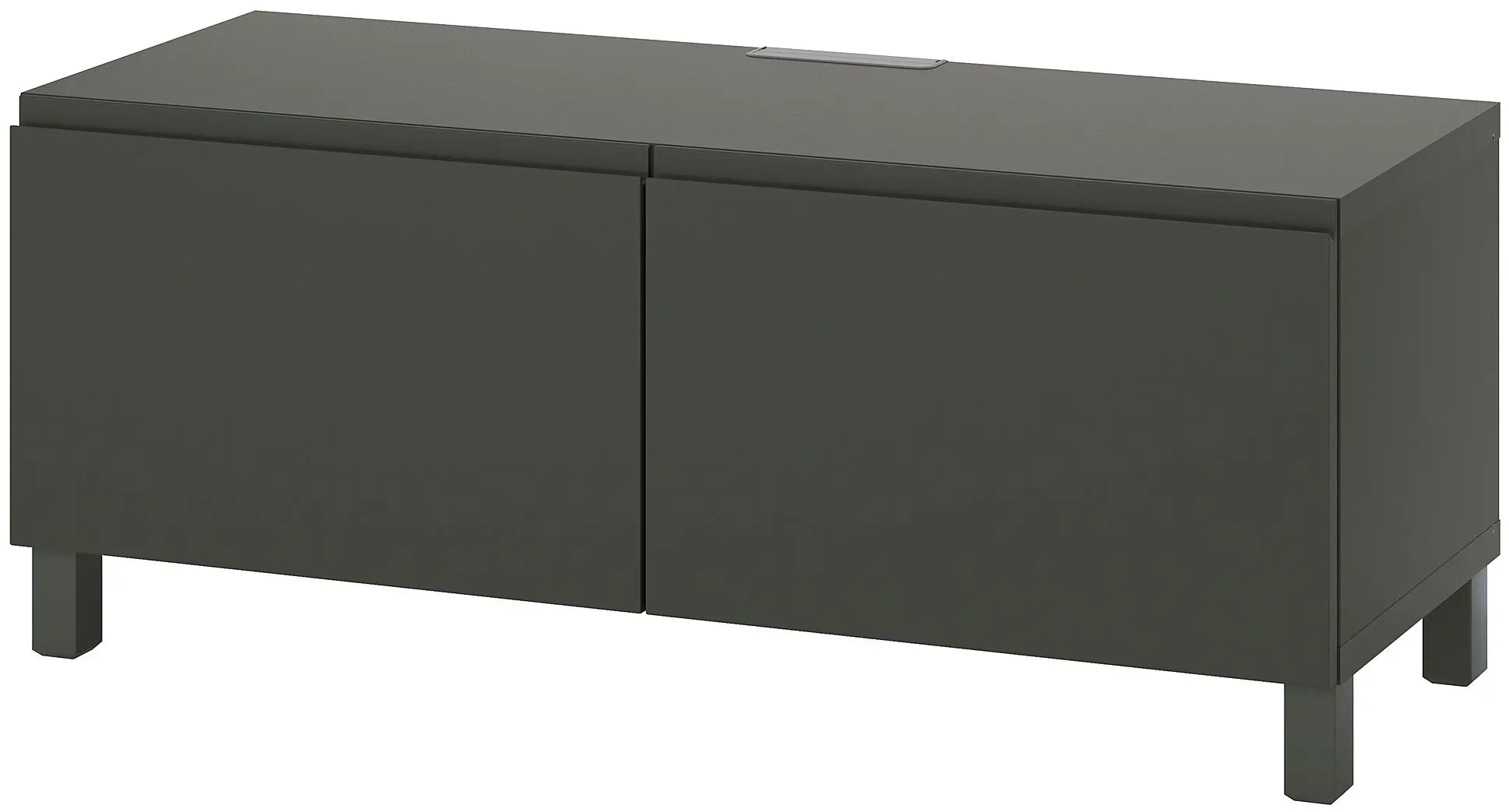 Тумба РТВ Ikea Besta/Vasterviken/Stubbarp 120x42x48 (Темно-серый) - 2