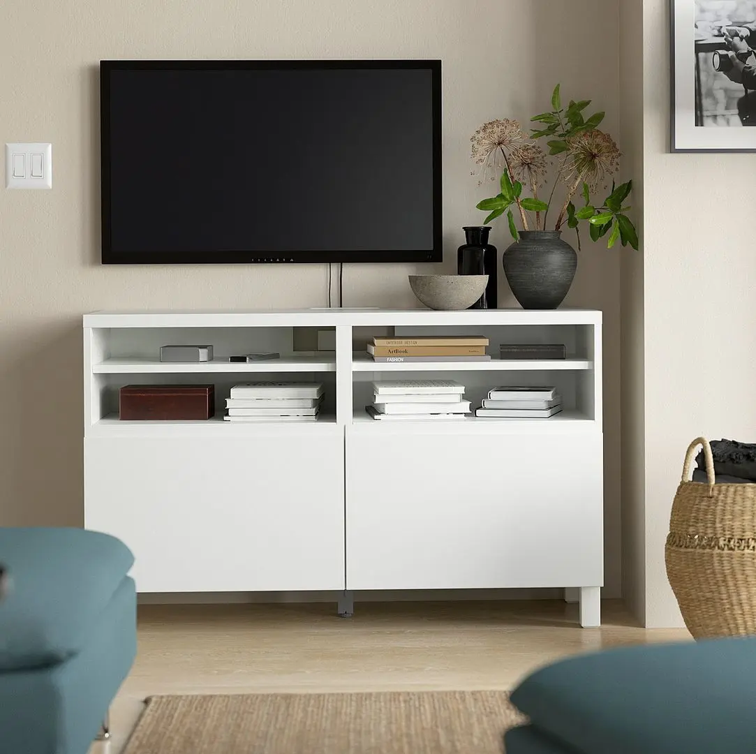 Tumba pentru TV Ikea Besta/Vasterviken/Stubbarp 120x42x74 (Alb)