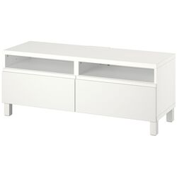 Tumba pentru TV Ikea Besta/Vasterviken/Stubbarp sina sertar cu inchidere lina 120x42x48 (Alb) Thumb