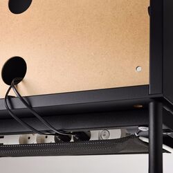 Tumba pentru TV Ikea Boastad 121x42x45 (Negru/Furnir stejar) Thumb