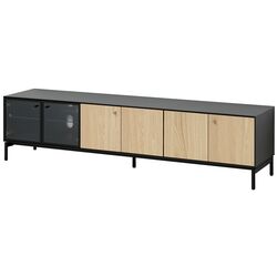 Tumba pentru TV Ikea Boastad 181x42x45 (Negru/Furnir stejar) Thumb