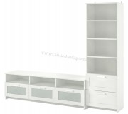 Тумба РТВ Ikea Brimnes 240x41x190 (Белый)