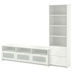 Tumba pentru TV Ikea Brimnes 240x41x190 (Alb)