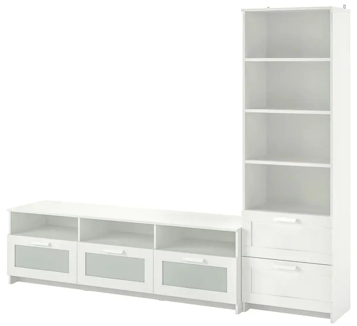 Tumba pentru TV Ikea Brimnes 240x41x190 (Alb)