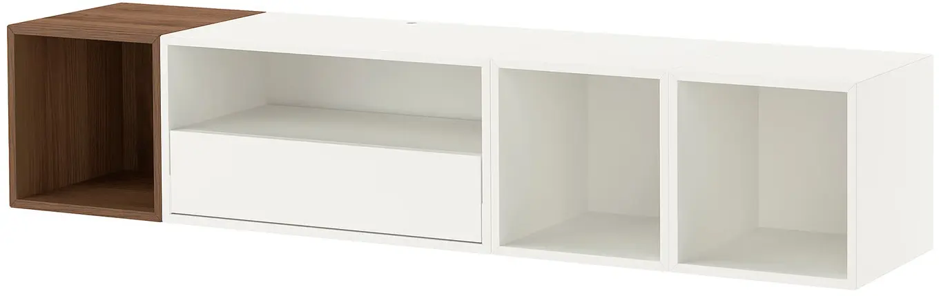 Tumba pentru TV Ikea Eket 175x35x35 (Alb/Maro/Aspect Nuc) - 2