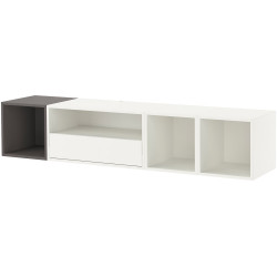 Tumba pentru TV Ikea Eket 175x35x35 (Alb/Gri Inchis) Thumb