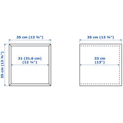 Tumba pentru TV Ikea Eket 175x35x35 (Alb/Gri Inchis) Thumb