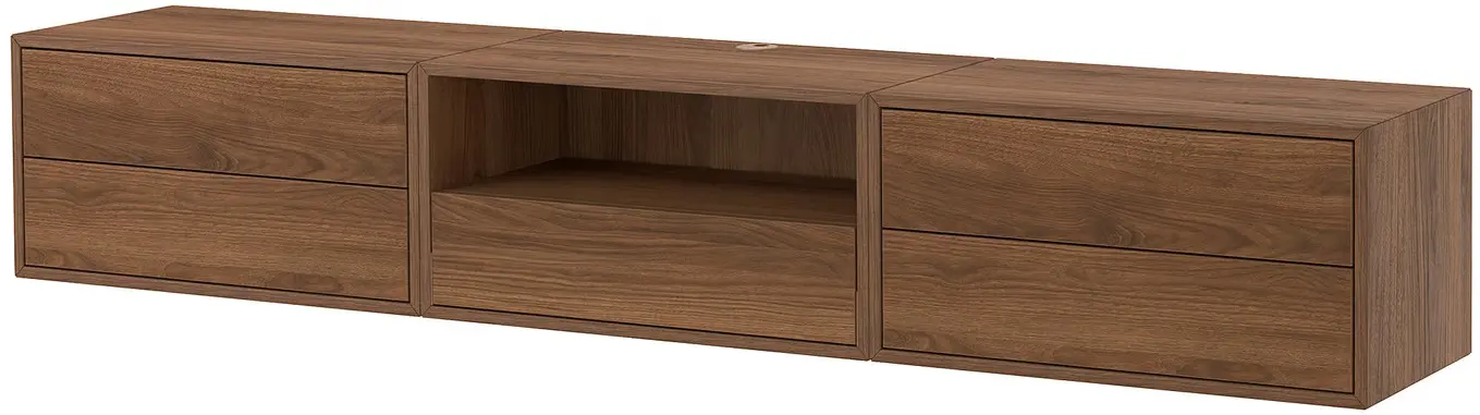 Tumba pentru TV Ikea Eket 210x35x35 (Maro/Aspect Nuc) - 2