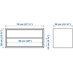 Tumba pentru TV Ikea Eket 210x35x35 (Maro/Aspect Nuc) Thumb