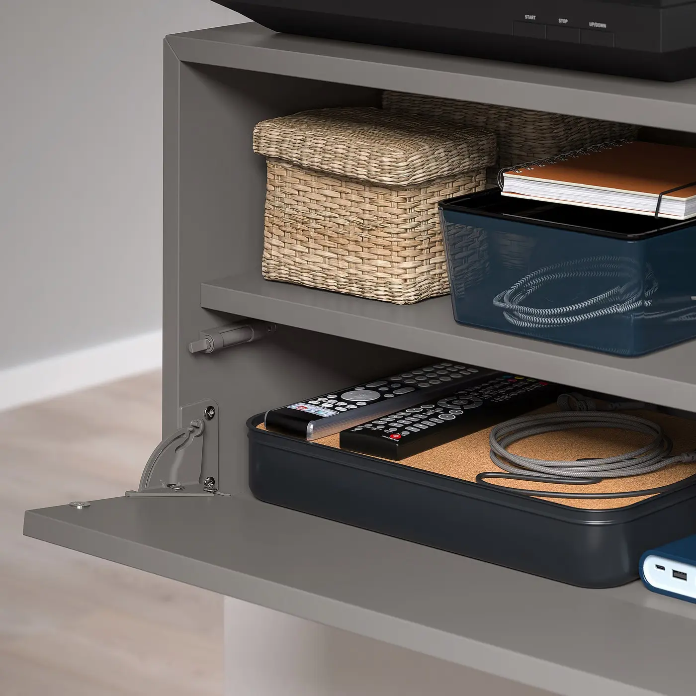 Tumba pentru TV Ikea Eket 210x35x35 (Gri Inchis) - 6