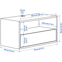 Tumba pentru TV Ikea Eket 210x35x35 (Gri Inchis) Thumb
