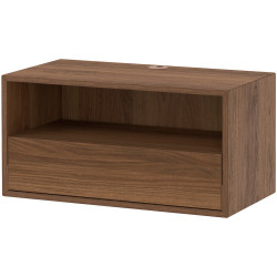 Tumba pentru TV Ikea Eket sticla transparenta 210x35x35 (Maro/Aspect Nuc) Thumb