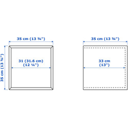 Tumba pentru TV Ikea Eket sticla transparenta 210x35x35 (Gri Inchis) Thumb