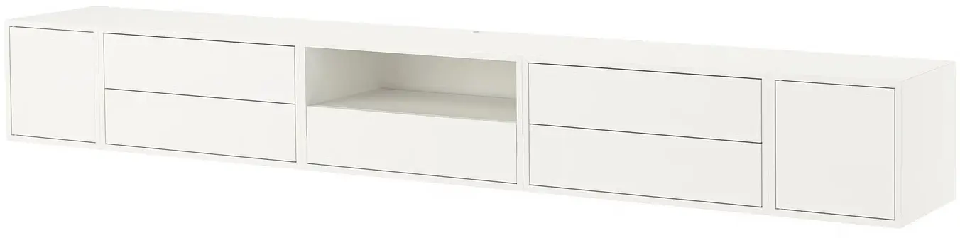 Tumba pentru TV Ikea Eket cu usi 280x35x35 (Alb) - 5