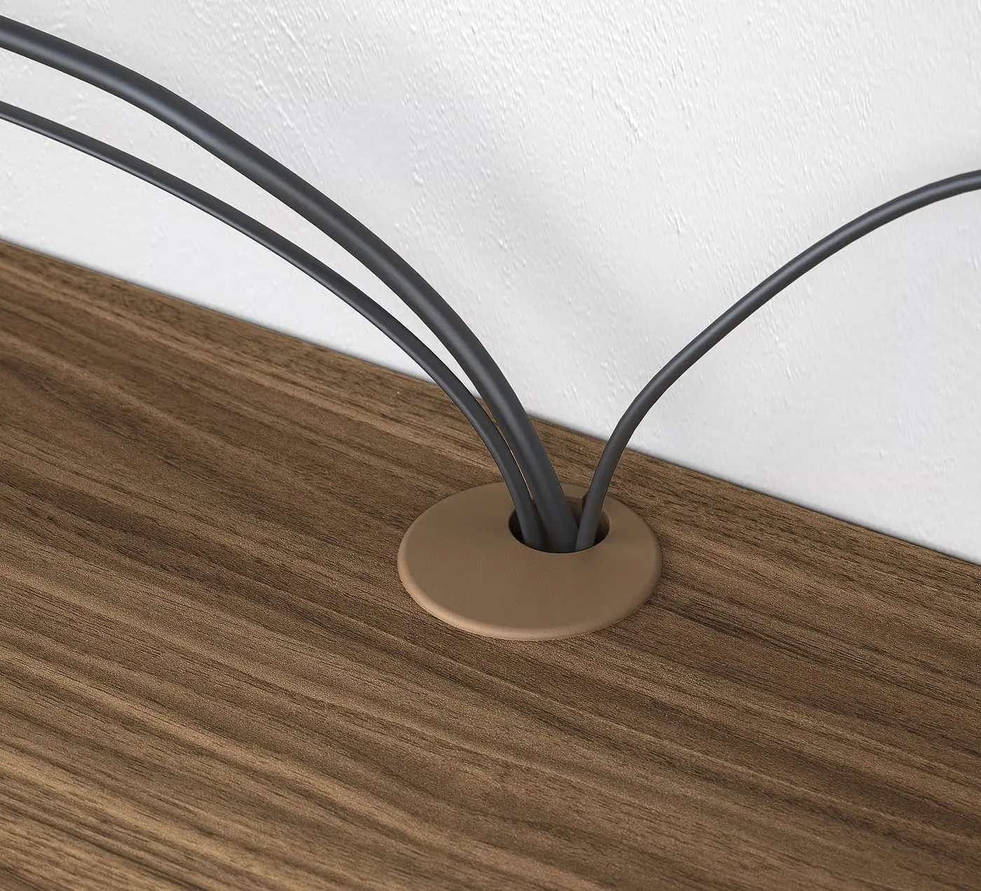 Tumba pentru TV Ikea Eket cu usi 280x35x35 (Maro/Aspect Nuc) - 7