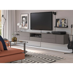 Tumba pentru TV Ikea Eket cu usi 280x35x35 (Gri Inchis)