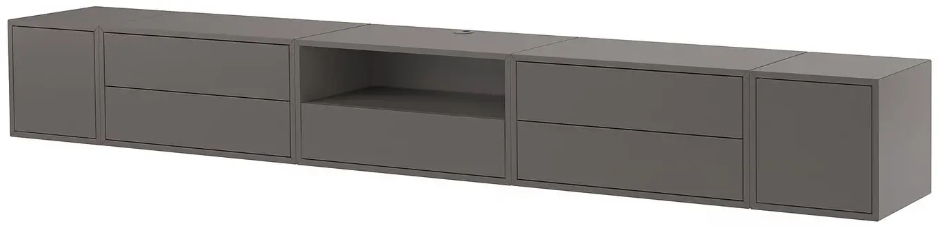 Tumba pentru TV Ikea Eket cu usi 280x35x35 (Gri Inchis) - 5