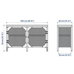 Tumba pentru TV Ikea Fjallbo 100x36x54 (Negru) Thumb