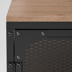 Tumba pentru TV Ikea Fjallbo 198x45x54 (Negru/Natural) Thumb