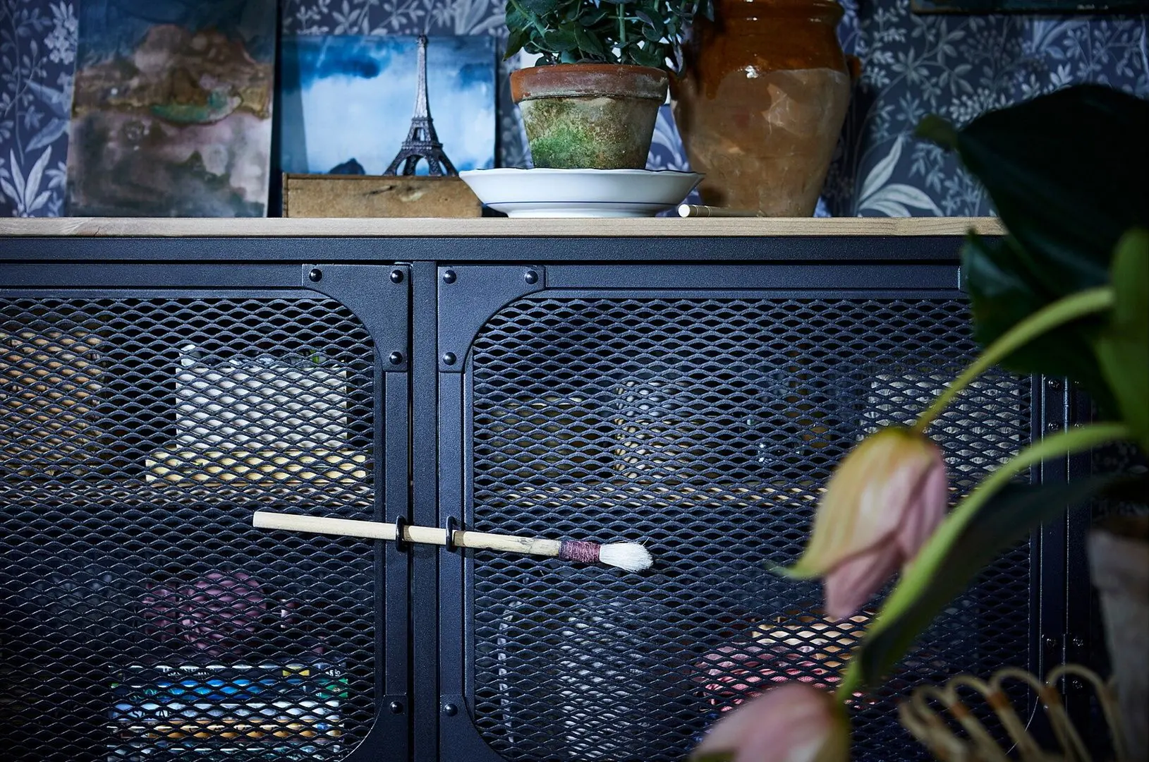 Tumba pentru TV Ikea Fjallbo 250x36x95 (Negru)