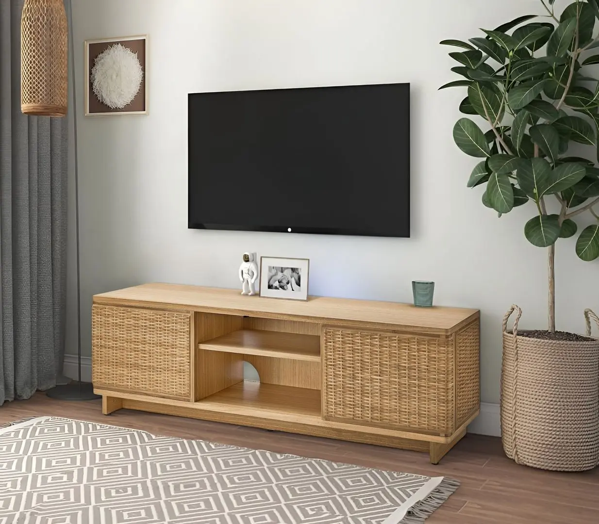 Tumba TV Ikea Fryksas 157x41x49 (Natural)