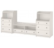 Tumba pentru TV Ikea Hauga sertare 277x46x116 (Alb)