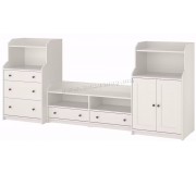 Тумба РТВ Ikea Hauga ящики/двери 277x46x116 (Белый)