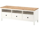 Tumba pentru TV Ikea Hemnes 148x47x57 (Alb/Maro-deschis)