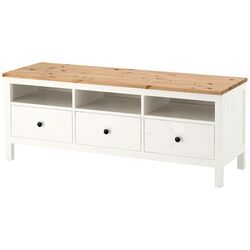 Tumba pentru TV Ikea Hemnes 148x47x57 (Alb/Maro-deschis)