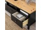 Tumba pentru TV Ikea Hemnes 148x47x57 (Negru-maro/Maro-deschis)