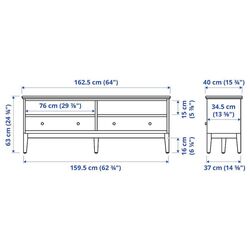 Tumba pentru TV Ikea Idanas 162x40x63 (Alb) Thumb