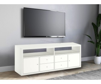 Тумба РТВ Ikea Kallax 147x39x60 (Белый)