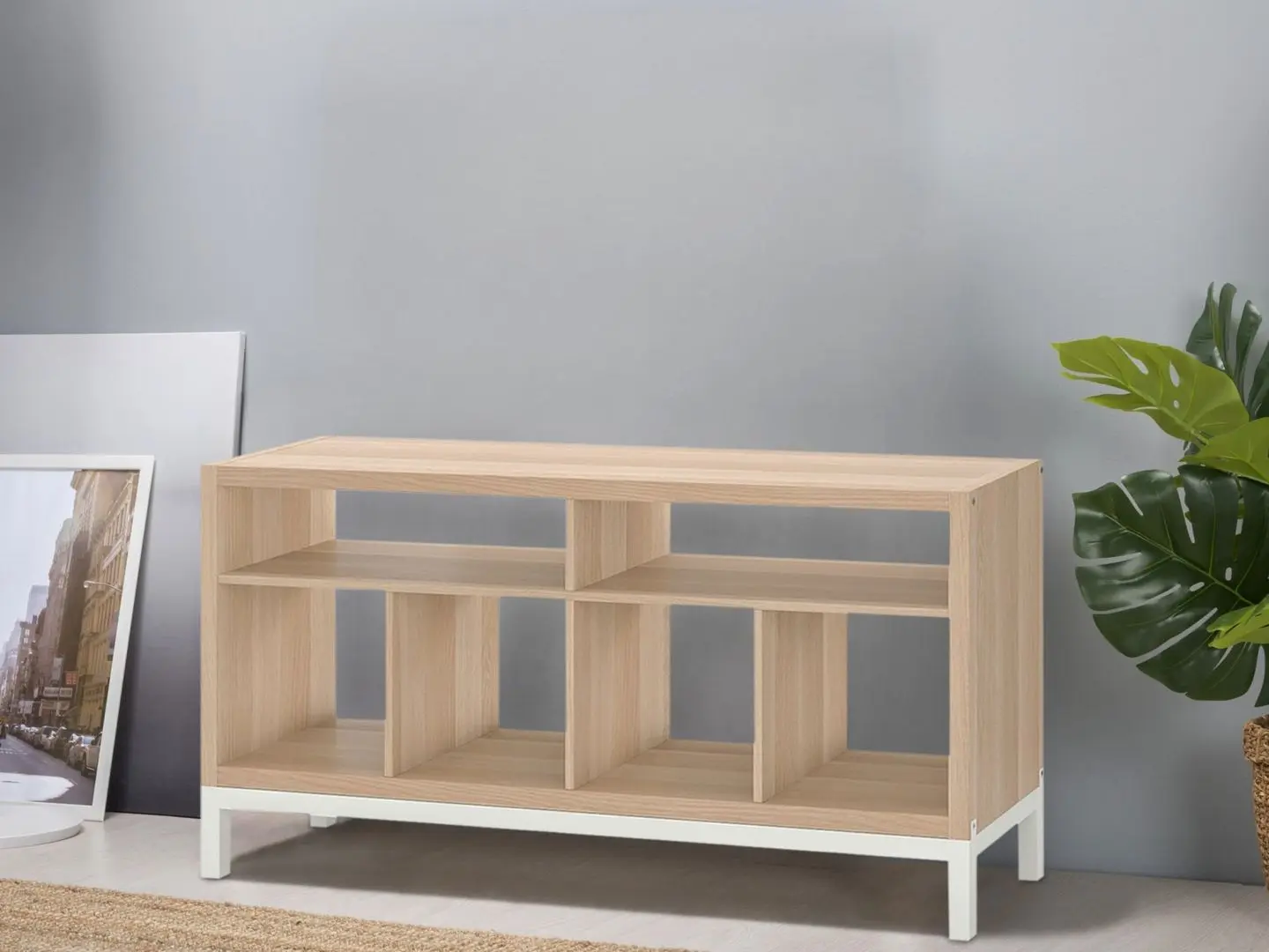 Tumba pentru TV Ikea Kallax 147x39x78 (Aspect Stejar Antichizat)