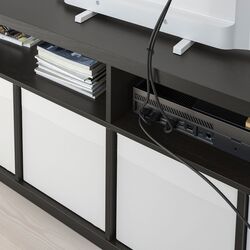 Tumba pentru TV Ikea Kallax 147x60 (Negru-Maro) Thumb