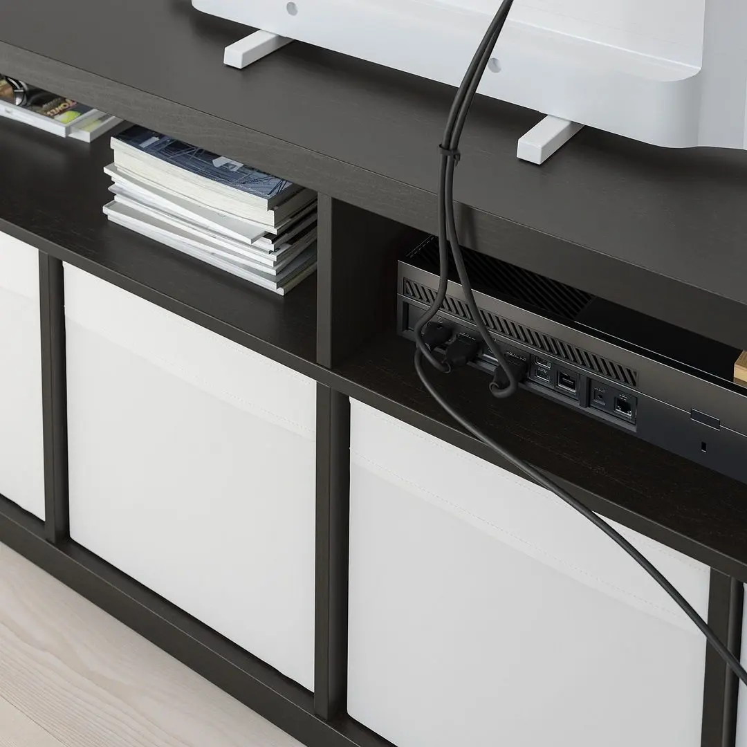 Tumba pentru TV Ikea Kallax 147x60 (Negru-Maro)