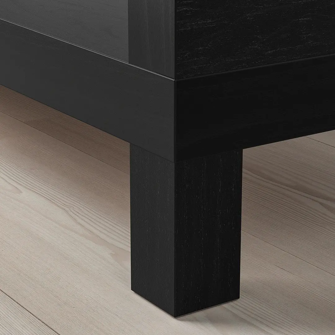 Tumba pentru TV Ikea Lack 120x35x36 (Negru-maro)