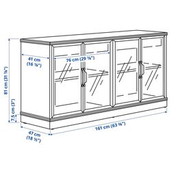 Tumba pentru TV Ikea Lanesund 322x47x81 (Gri-Maro) Thumb