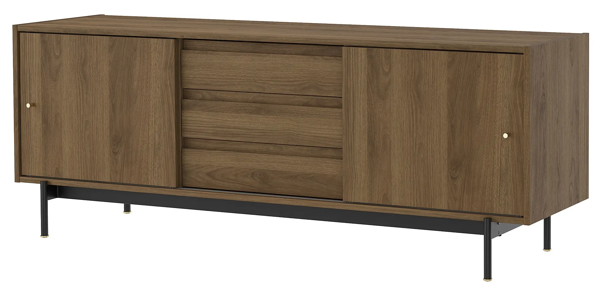 Tumba pentru TV Ikea Radmanso 176x48x66 (Nuc maro)