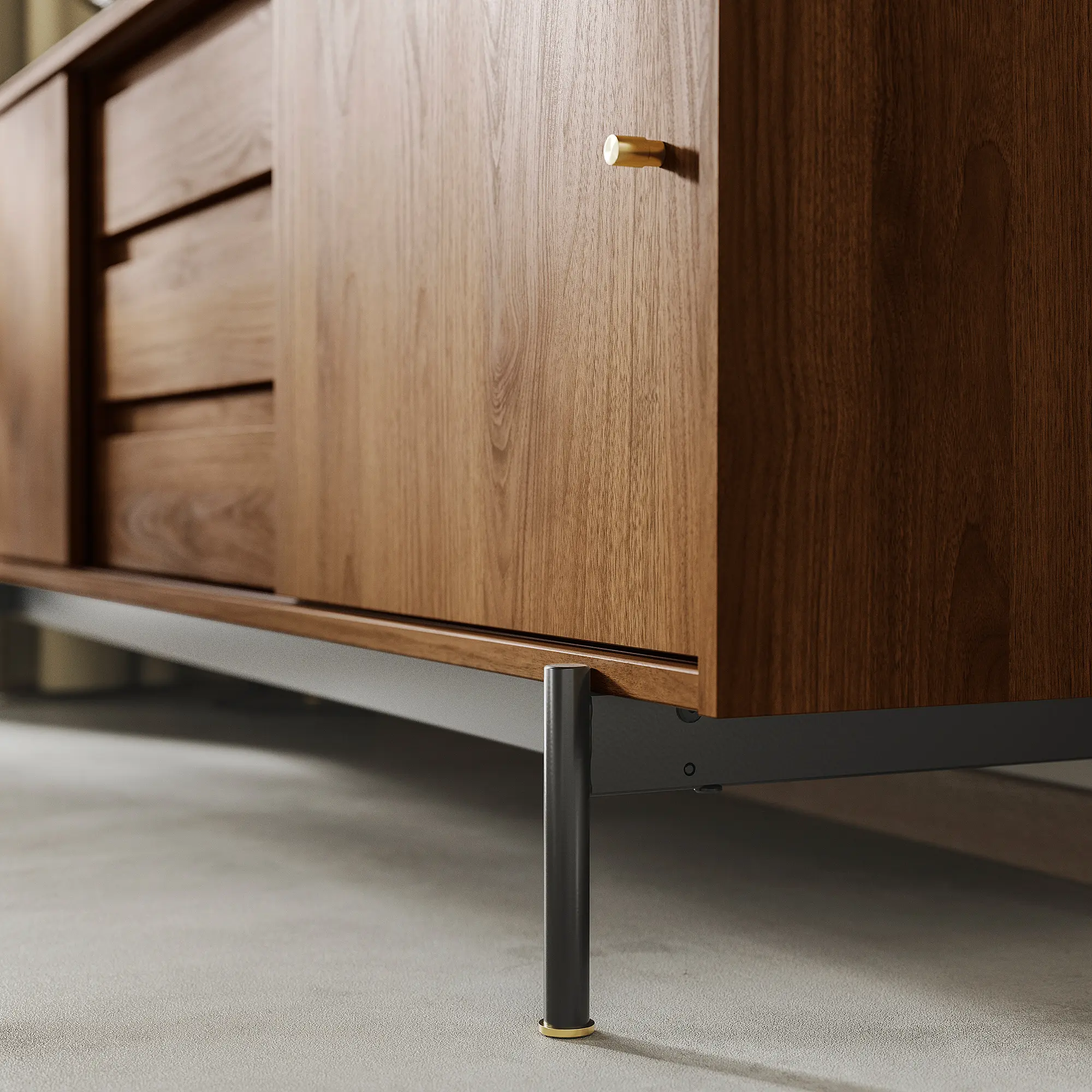 Tumba pentru TV Ikea Radmanso 176x48x66 (Nuc maro)