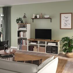Tumba pentru TV Ikea Skruvby 216x38x140 (Alb) Thumb