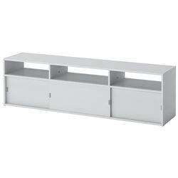 Тумба РТВ Ikea Spiksmed раздвижные двери 155x32x44 (Серый) Thumb