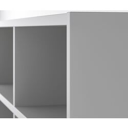 Тумба РТВ Ikea Spiksmed раздвижные двери 155x32x44 (Серый) Thumb