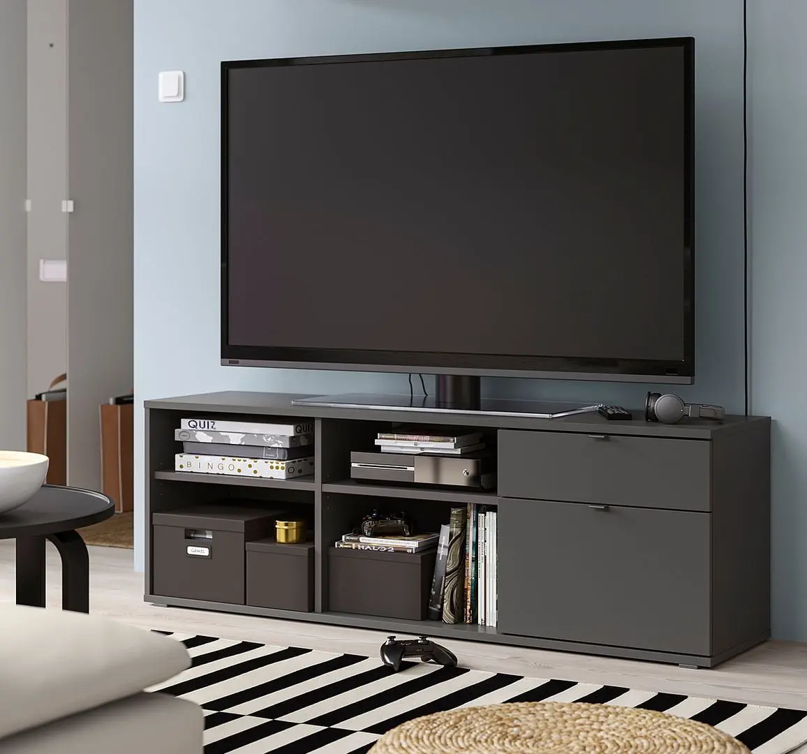Tumba pentru TV Ikea Vihals 146x37x50 (Gri inchis)