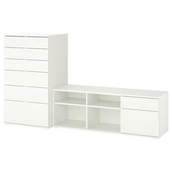 Tumba pentru TV Ikea Vihals 216x47x120 (Alb) Thumb