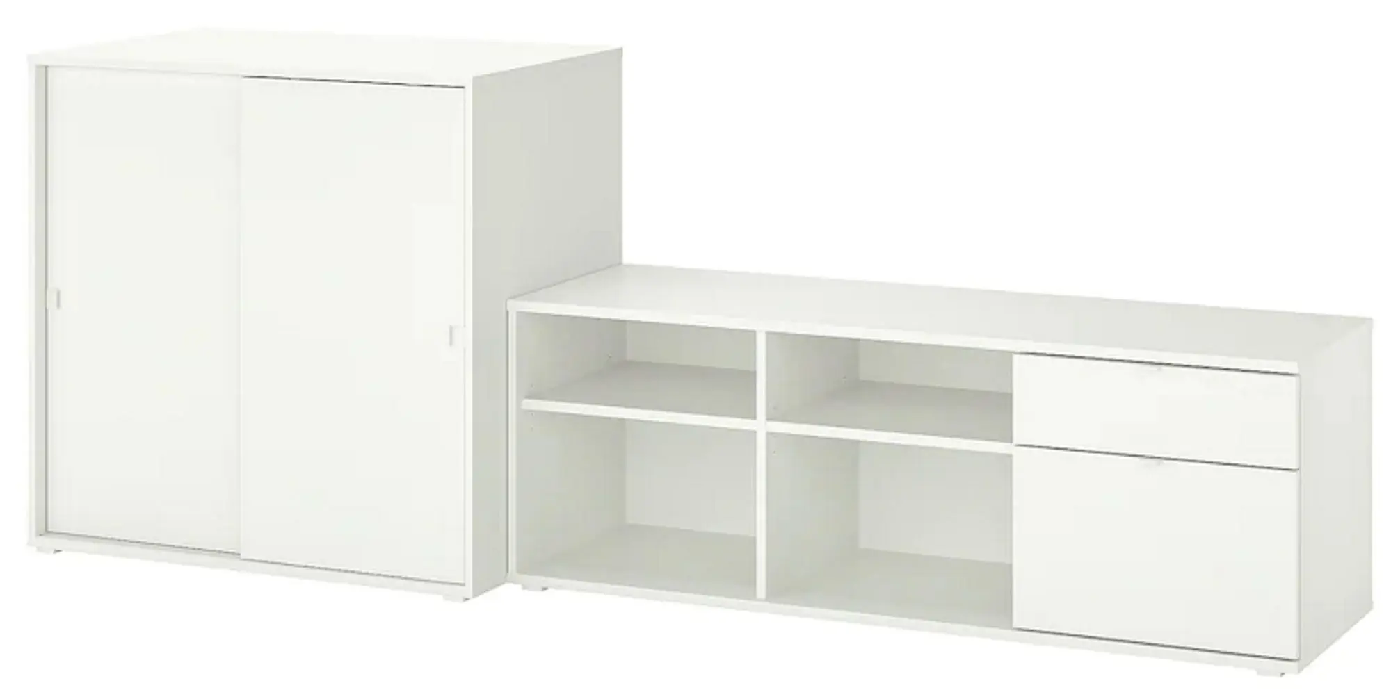 Tumba pentru TV Ikea Vihals 242x37x90 (Alb)