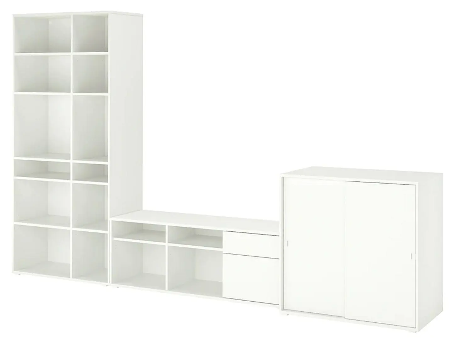 Tumba pentru TV Ikea Vihals 337x47x200 (Alb)